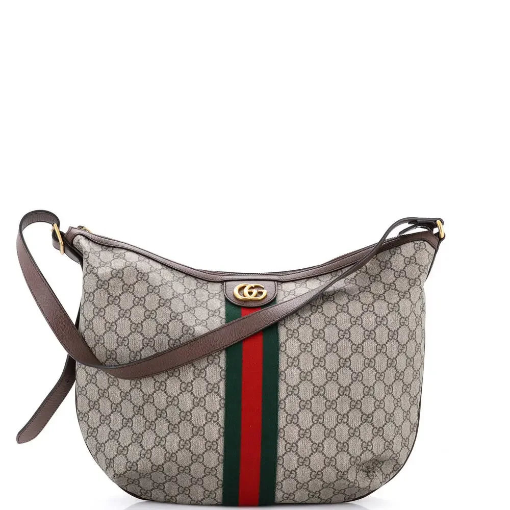 Gucci Ophidia Half Moon Hobo Gg Coated #260826G16B